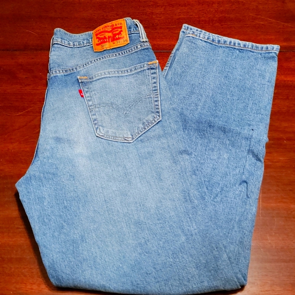 Mens Levi's 550 34 x 34 Relaxed Fit